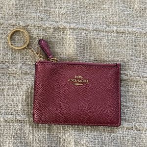 Coach coin keychain wallet